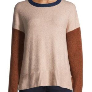 Brown and Blue Long Sleeve Sweater 3X